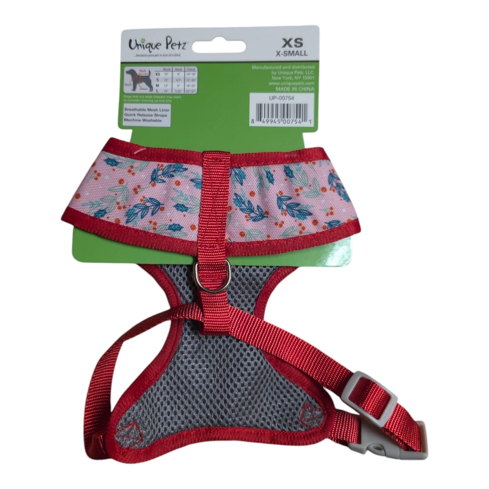 Unique Petz Pet Fashion Harness XS Breathable Mesh Liner Quick Release Straps - Picture 2 of 8